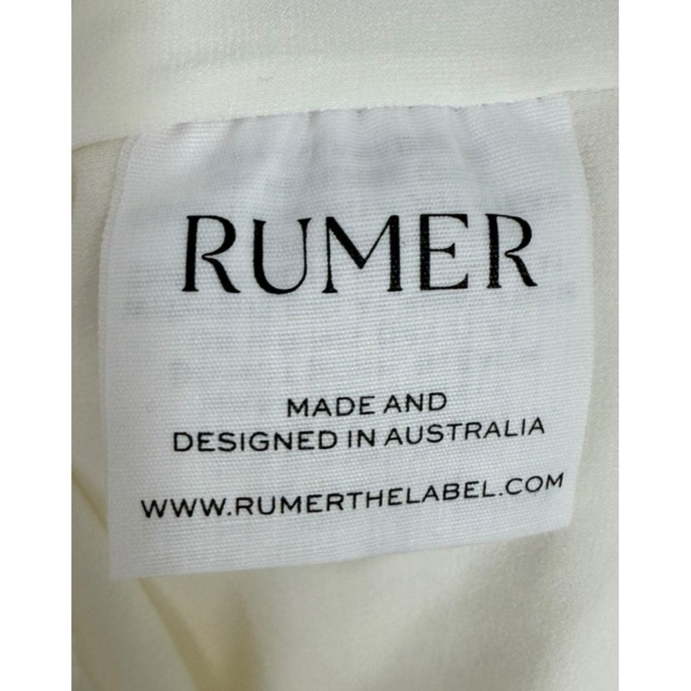 Rumer the Label Ribbed Women's Small White Classic Rae Mini Dress NWT Feminine - Picture 5 of 10